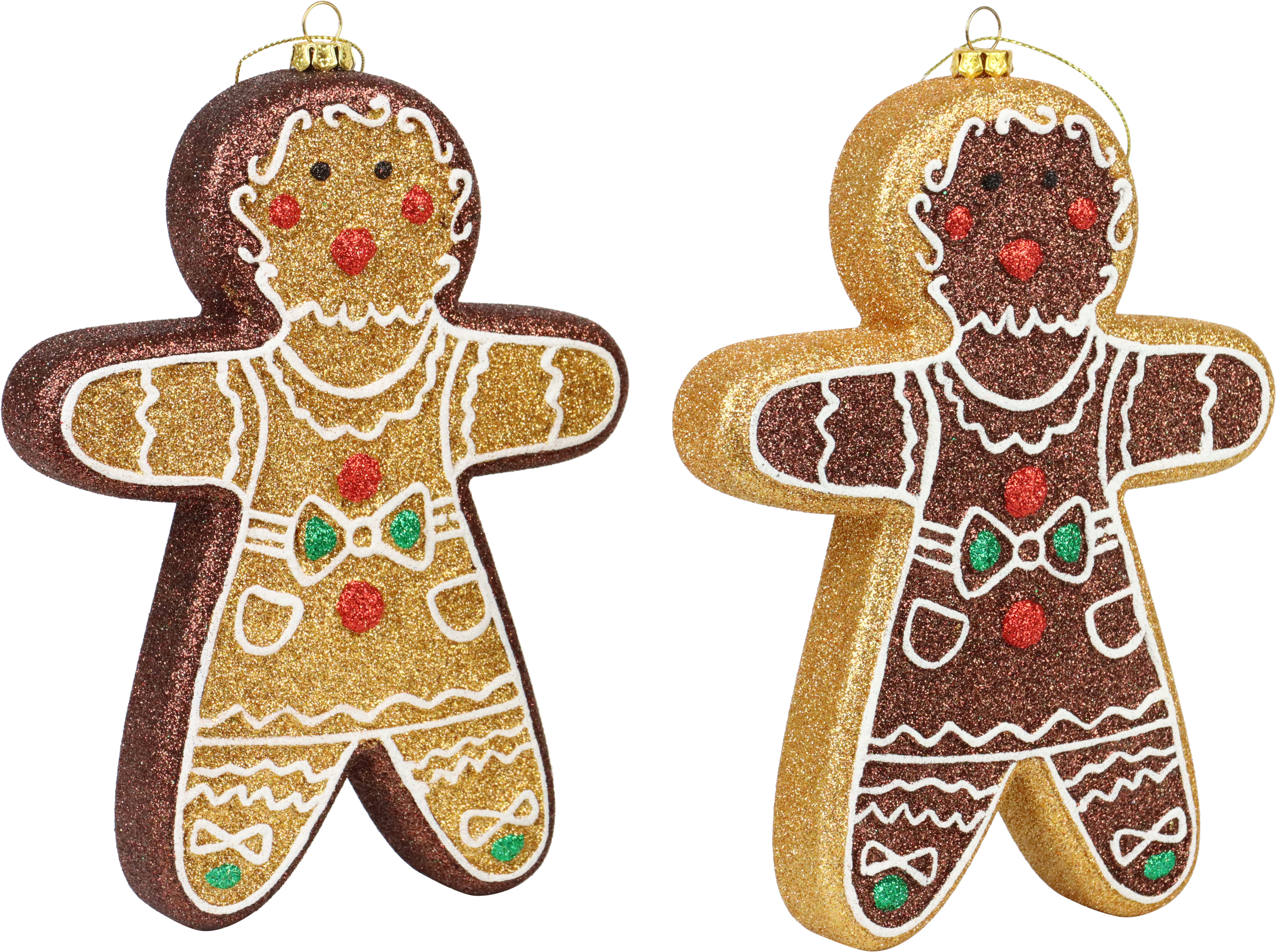 6485 DECORATIVE HANGERS GINGERMAN  S/2
