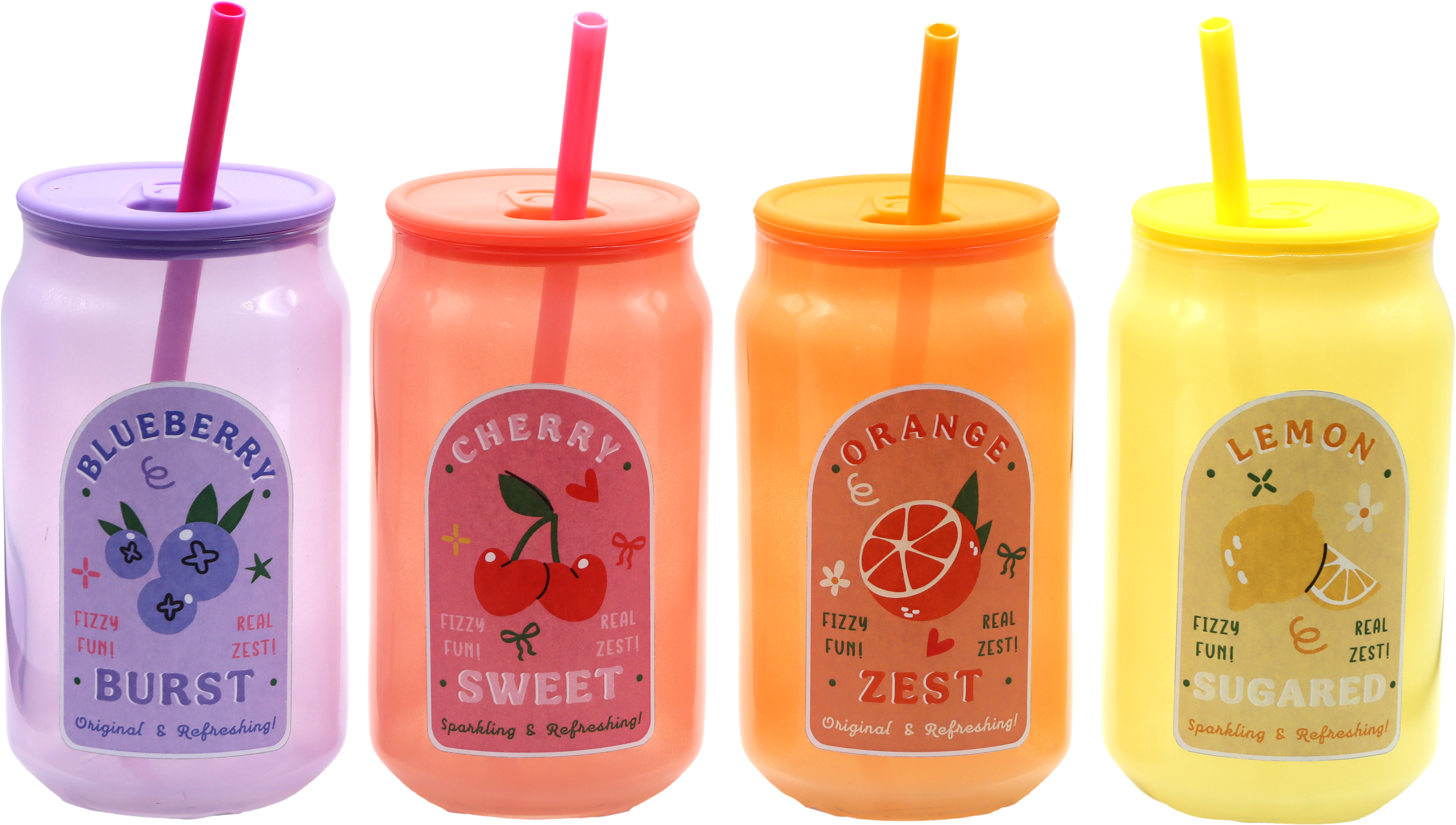 6529 VASOS TROPICAL TWIST  S/4