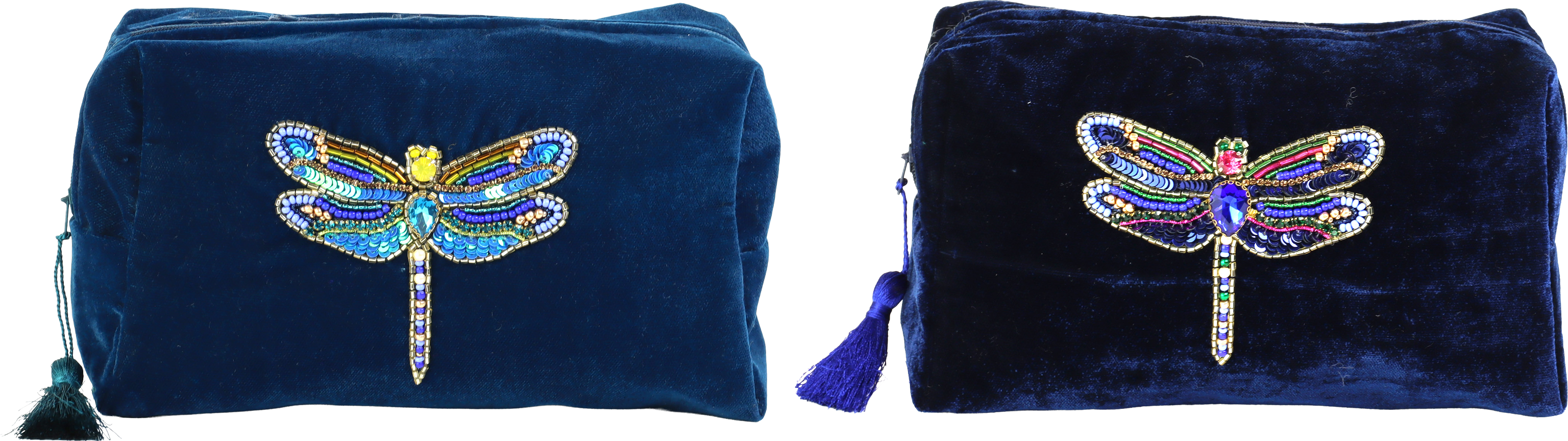 6575 COSMETIC BAGS DRAGONFLY DREAMS S/2