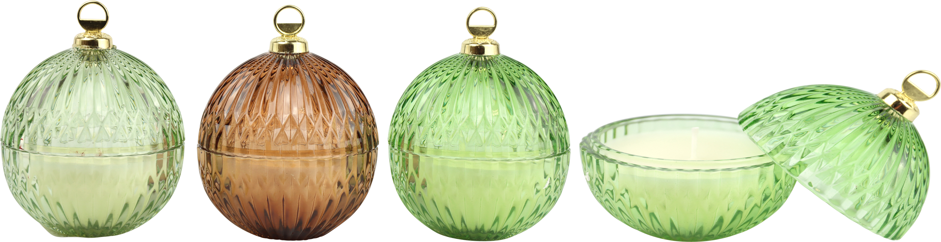 6631 CANDLECAN xmas ball  S/3