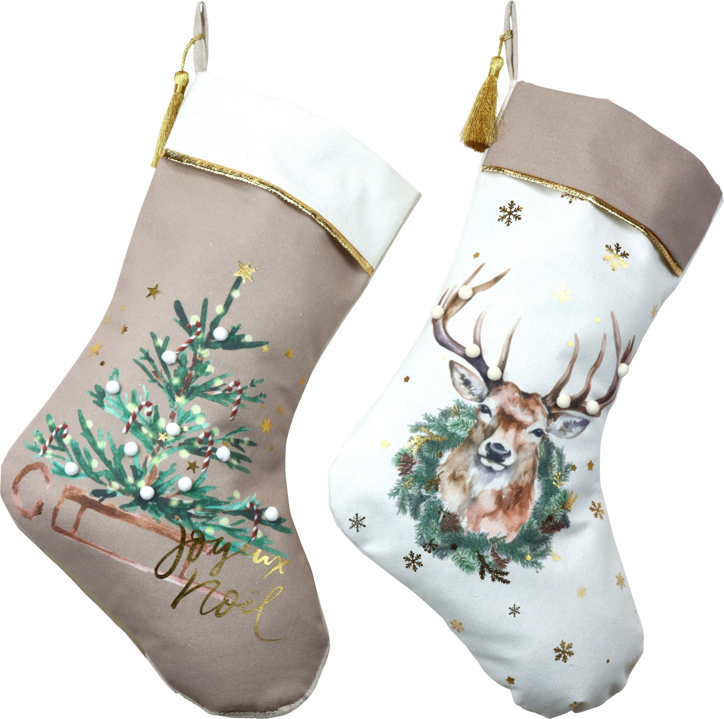 6659 STOCKINGS CHRISTMAS GROVE  S/2