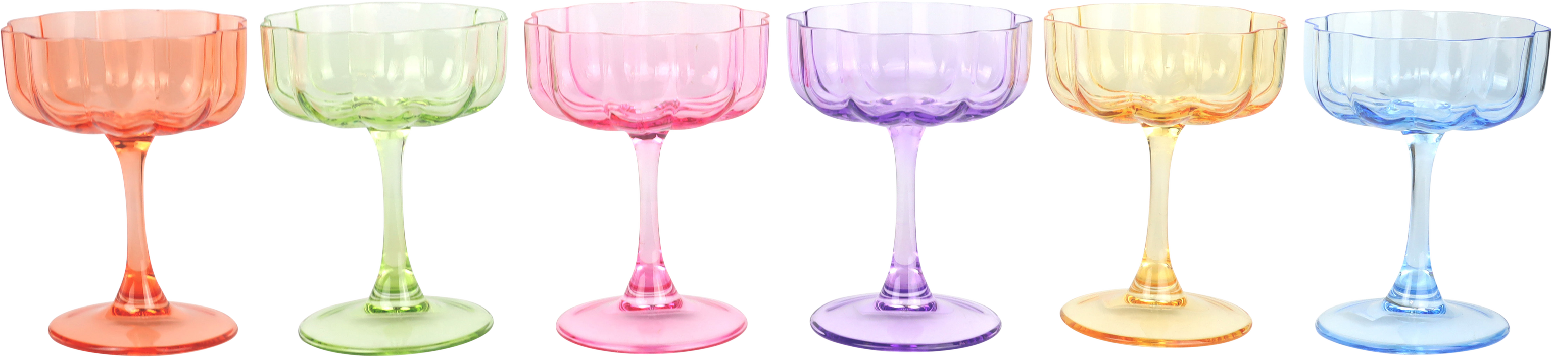 6932 VASOS POKAL BLOOMING GRACE  S/6