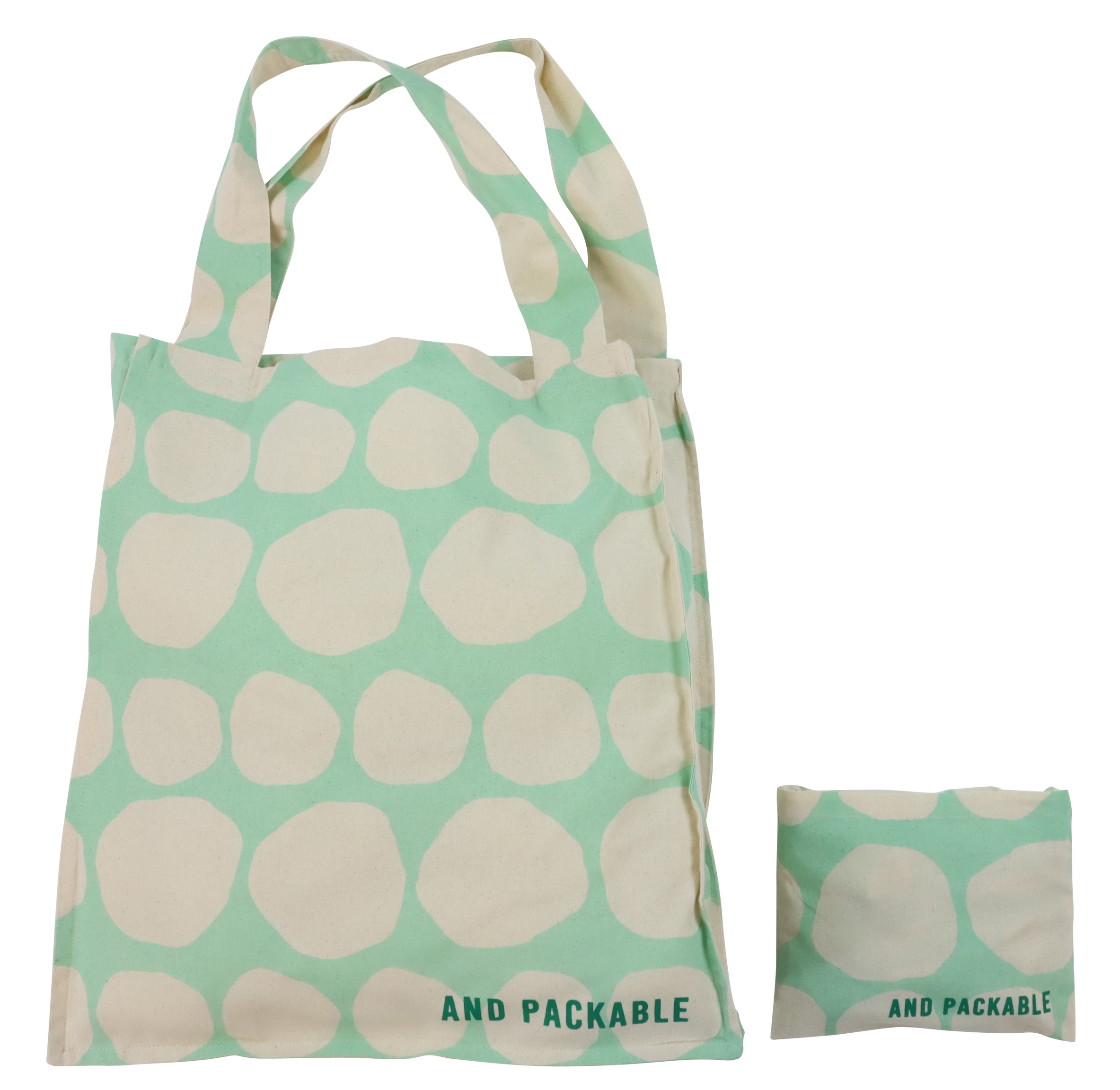 7157 FOLDING BAG MINT DOTS