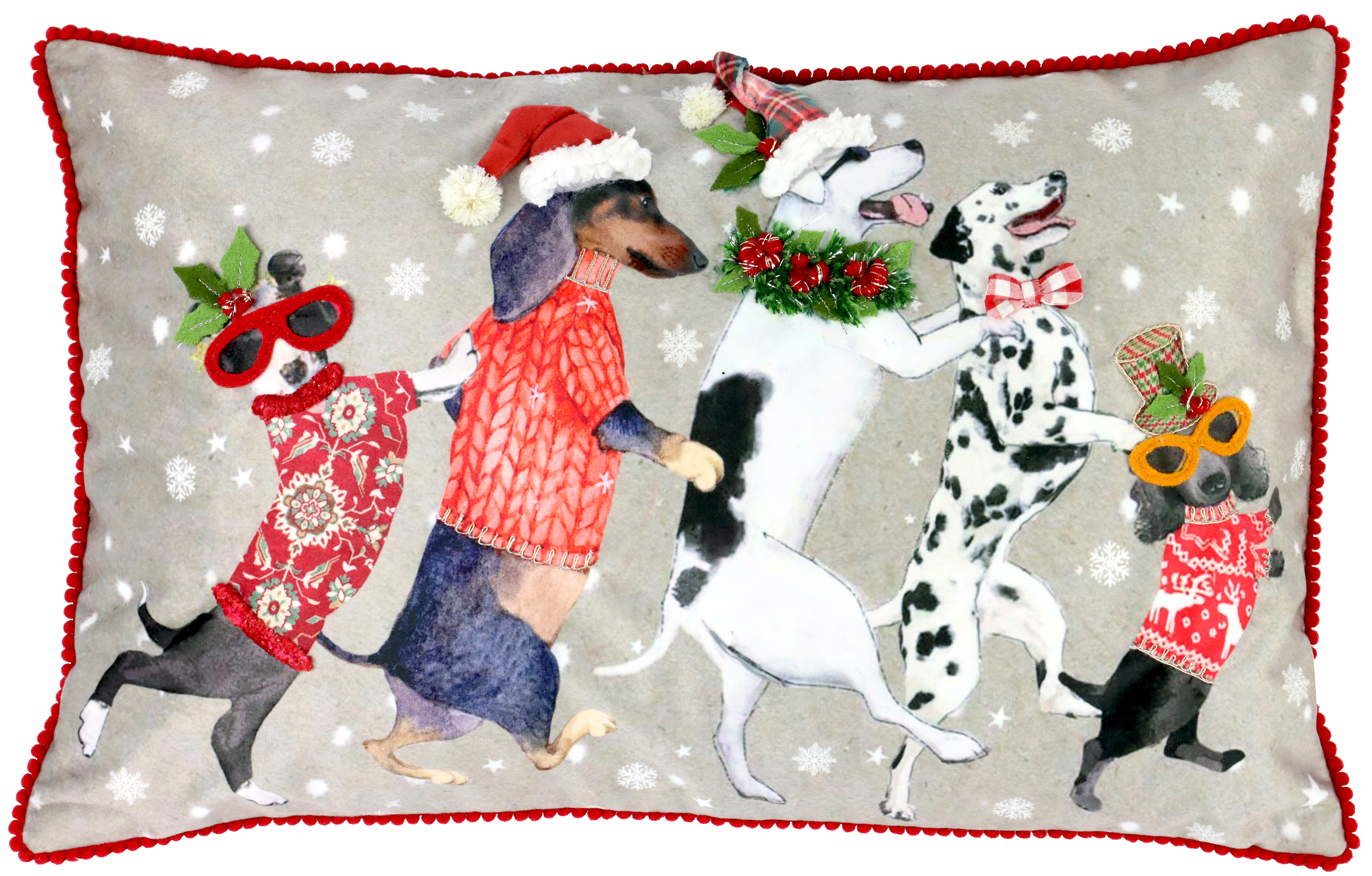 7176 CUSHION COVER DOG-PARADE 30x50