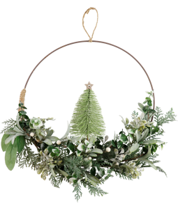 7249 DECO WREATH FOREST