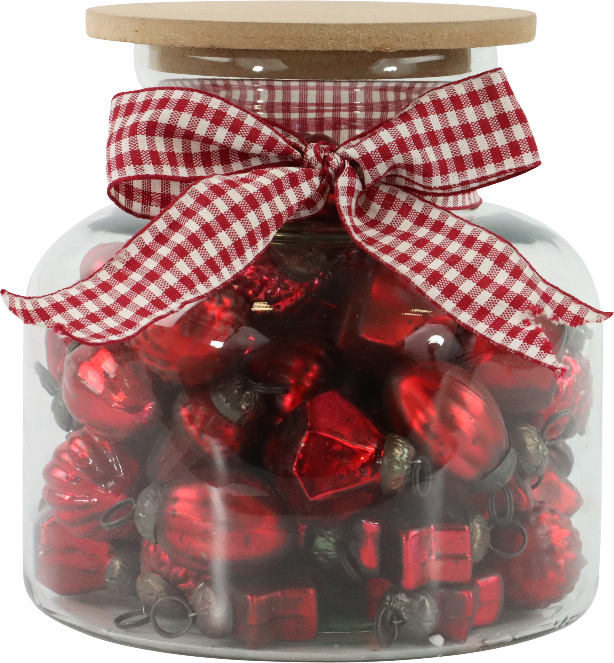 7268 XMAS-KUGELN IM GLAS ROT  S/61