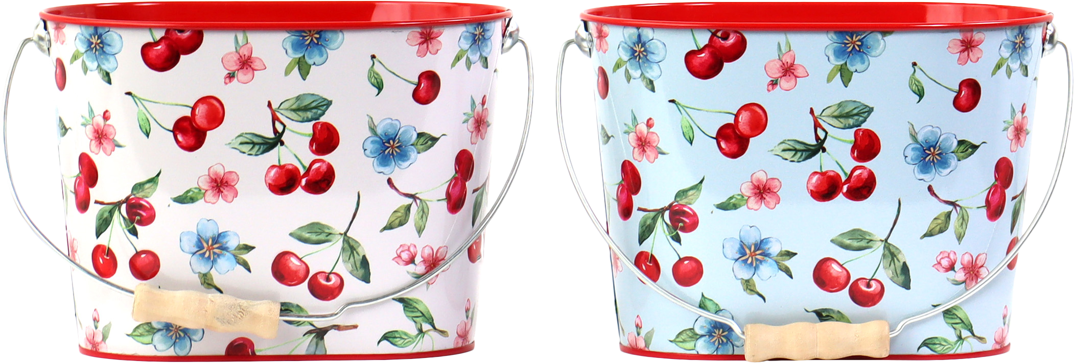 7345 CUBO CON ASA CHERRY BLOOM  S/2