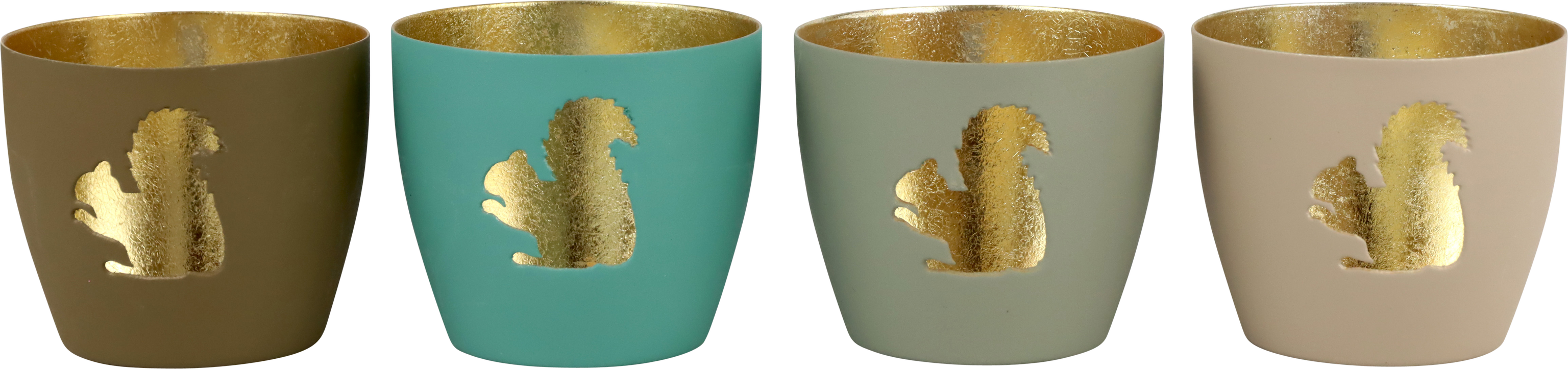 7630 WIND LIGHTS SQUIRRELS  S/4