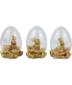 7671 GLASEGGS GOLDHASE  S/3