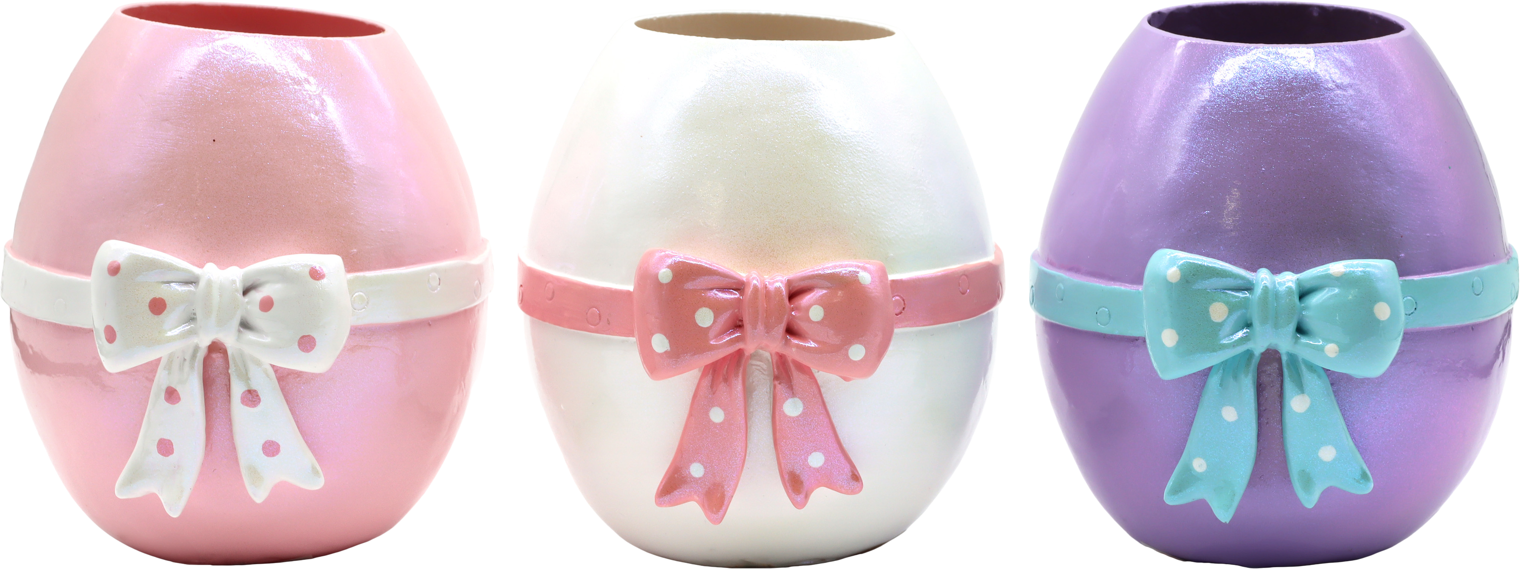 7774 JARRONES PARA HUEVOS BLOOMEGG  S/3