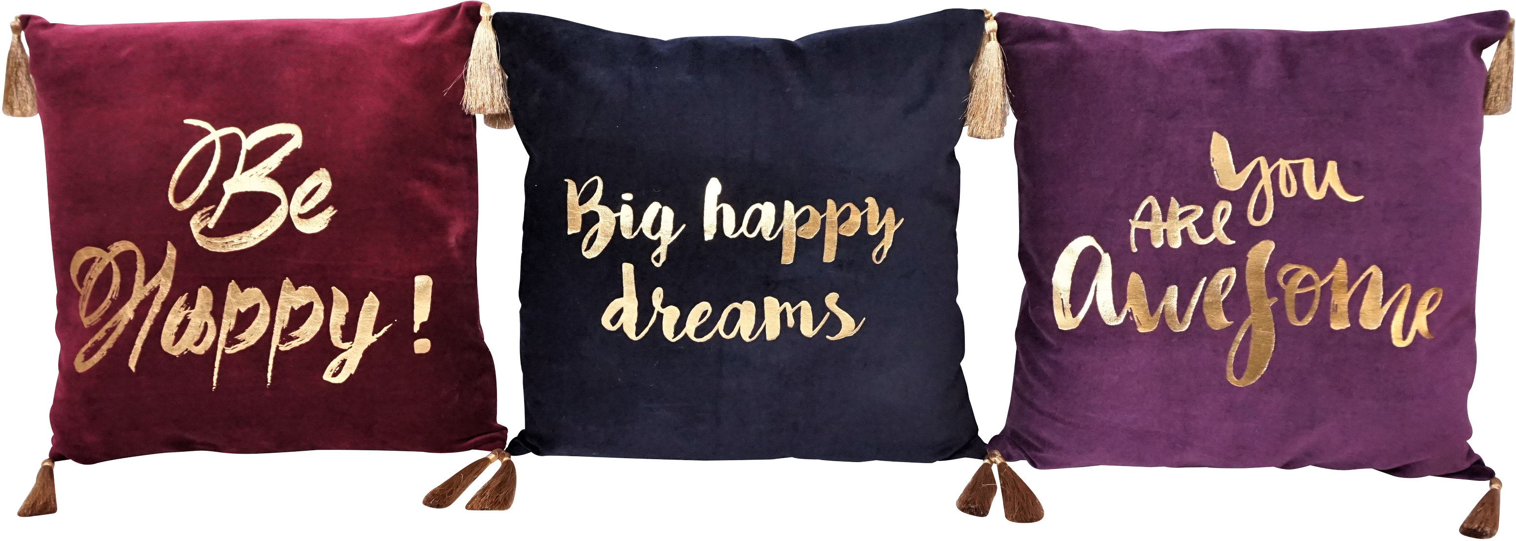 7778 KISSENHÜLLEN HAPPY 45X45 S/3