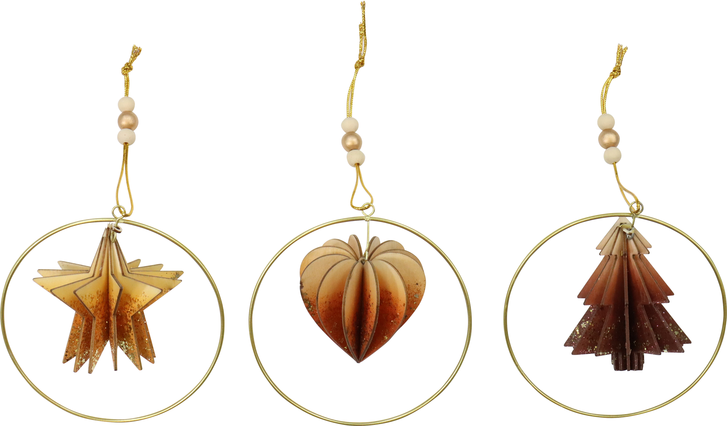 7808 COLGANTES 3D  NATURAL WOOD  S/3