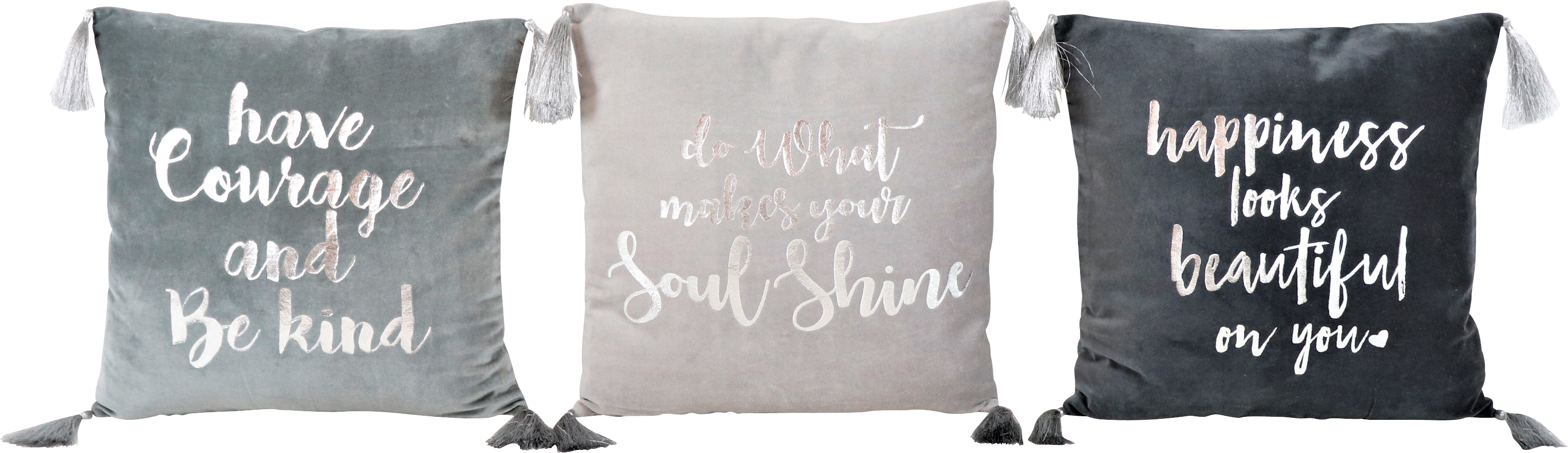 7856 KISSENHÜLLEN COURAGE 45X45 S/3