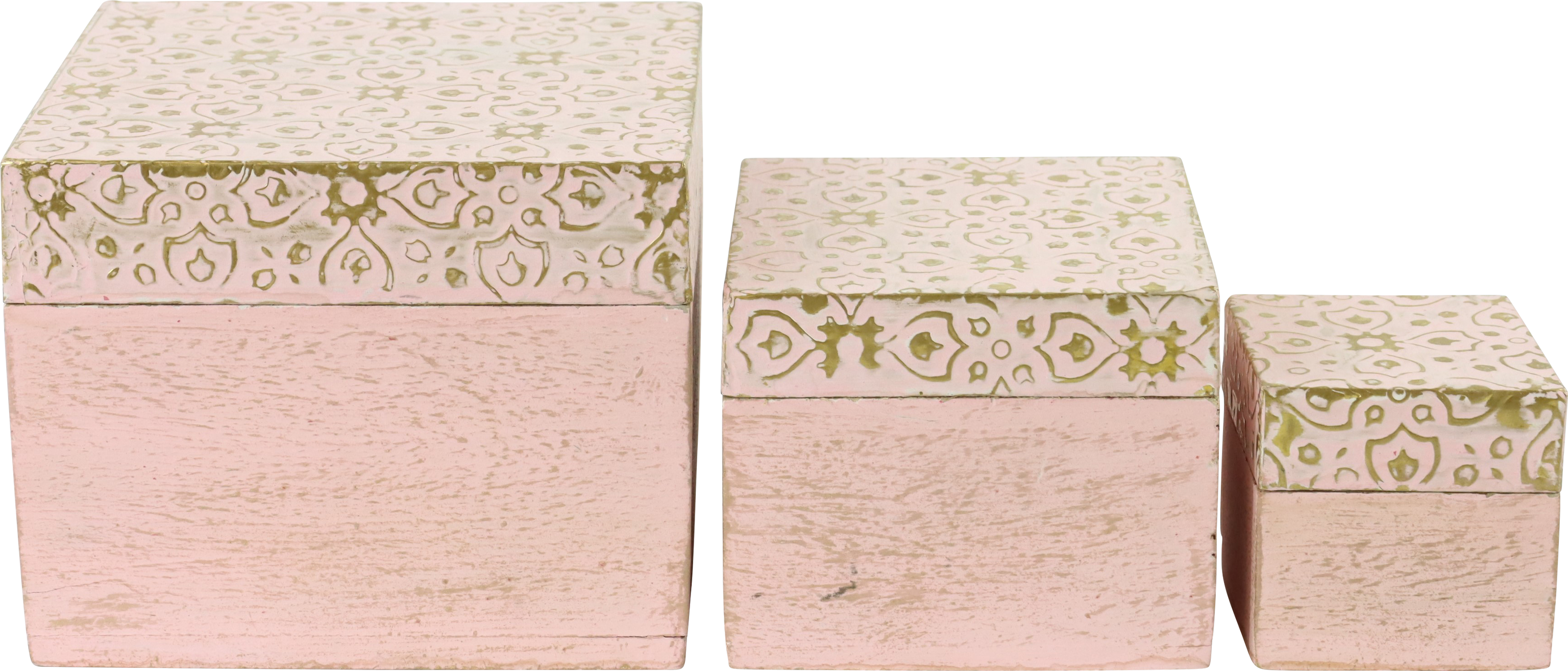 7865 HOLZKISTEN PASTELL PARTY' S/3