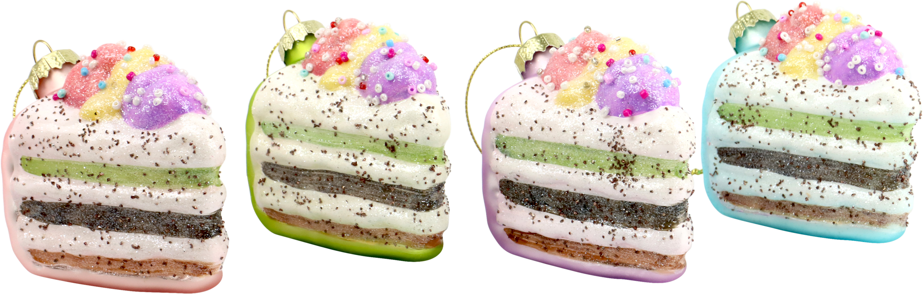 7875 DECO DE CRISTAL «CAKE PARTY» S/4