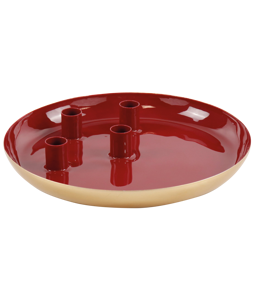 7879 CANDLE HOLDERS PLATE DELUXE