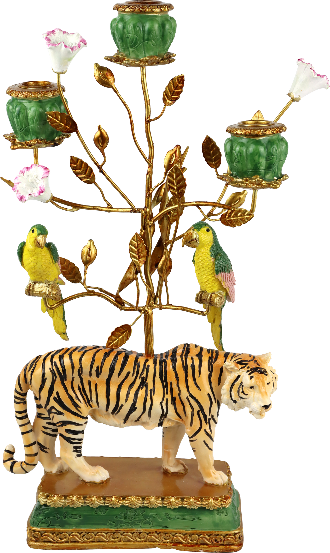7992 CANDLEHOLDER FANCY TIGER