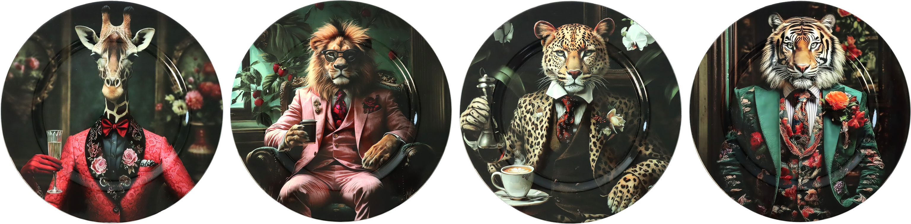 8024 PLATO MAISON ANIMALE  S/4