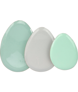 8064 EGG PLATES DELUXE  S/3