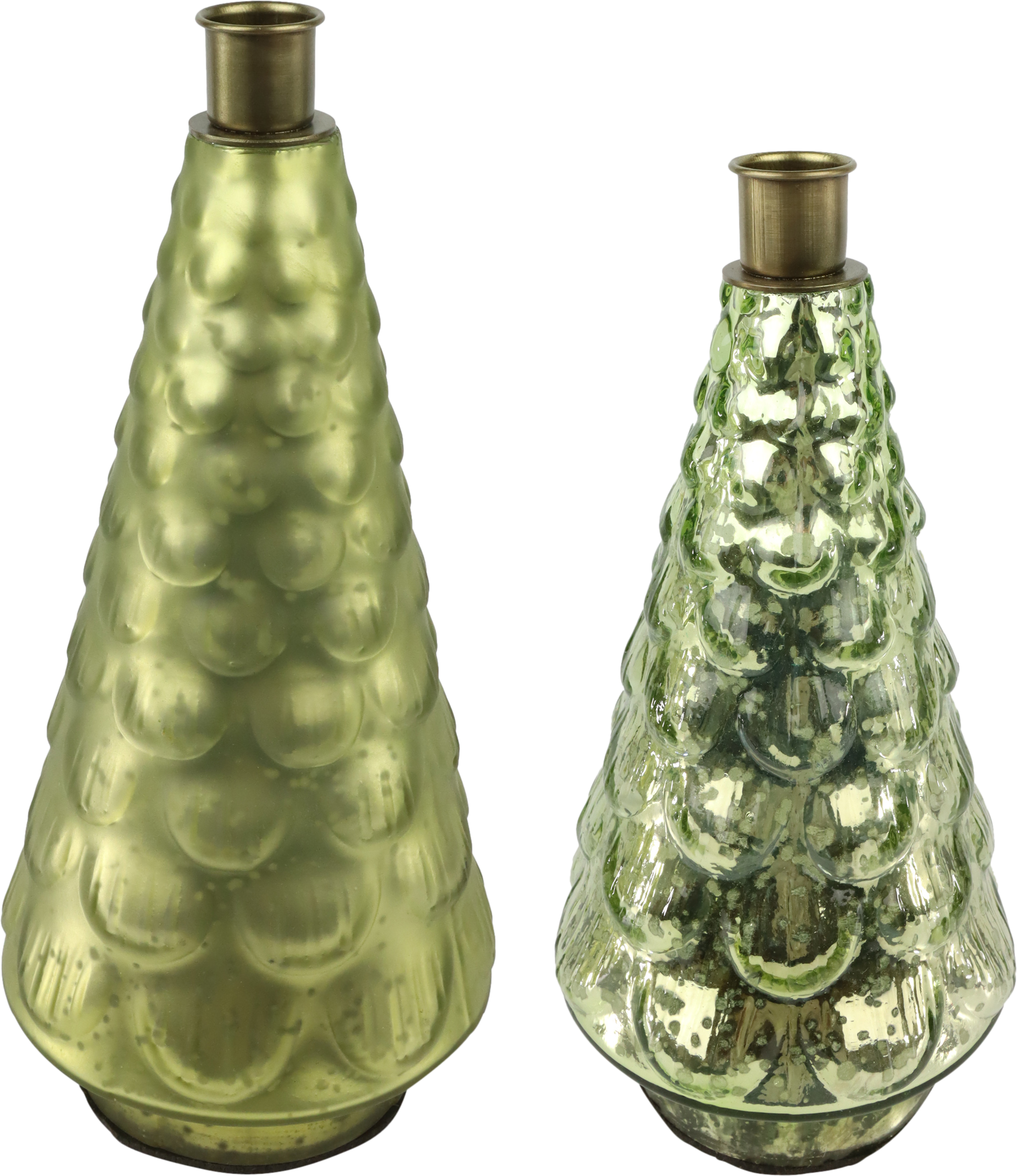 8200 TREE CANDLE HOLDER SILVA  S/2