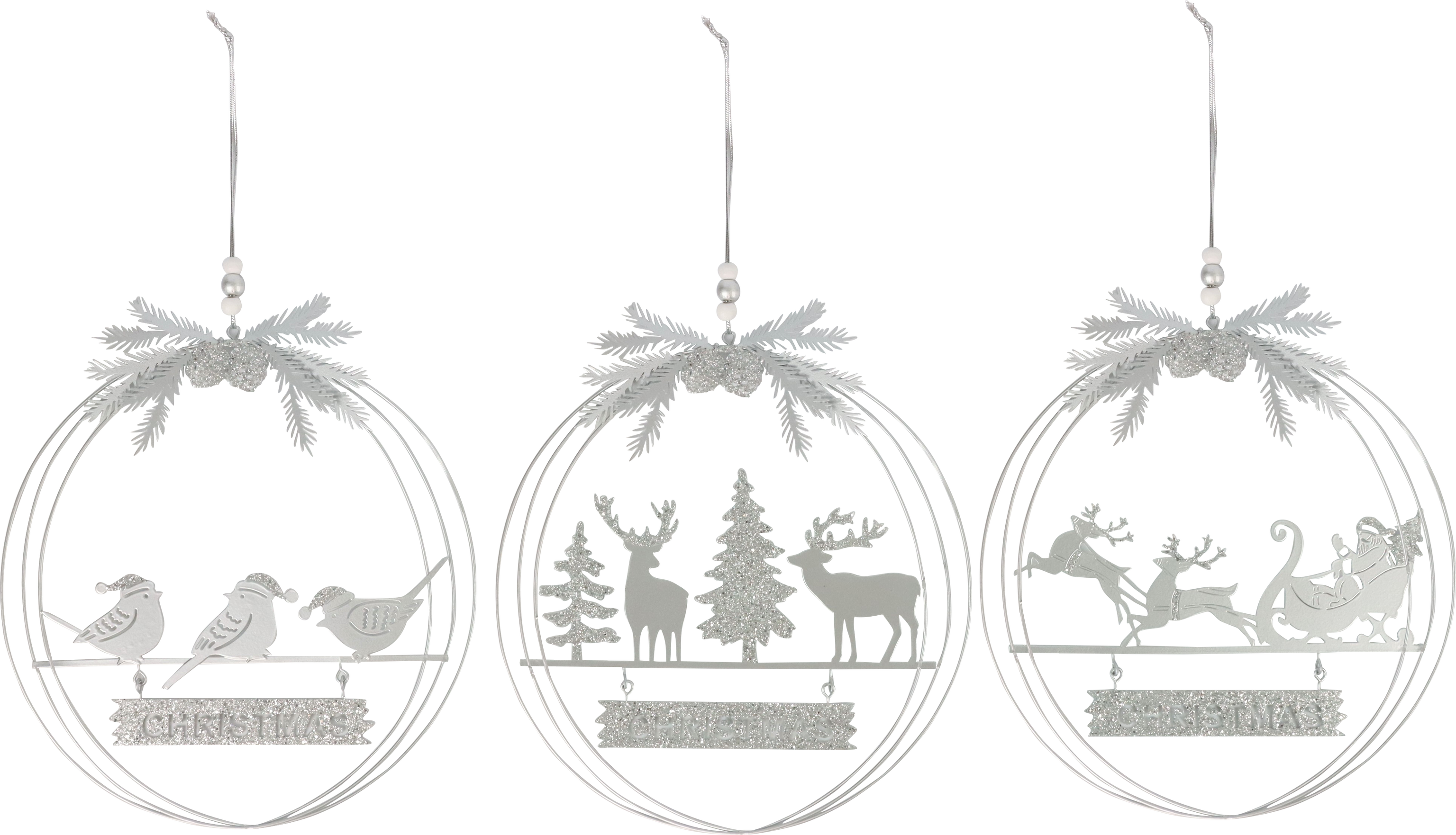 8313 DEKOKRÄNZE CHRISTMAS  S/3