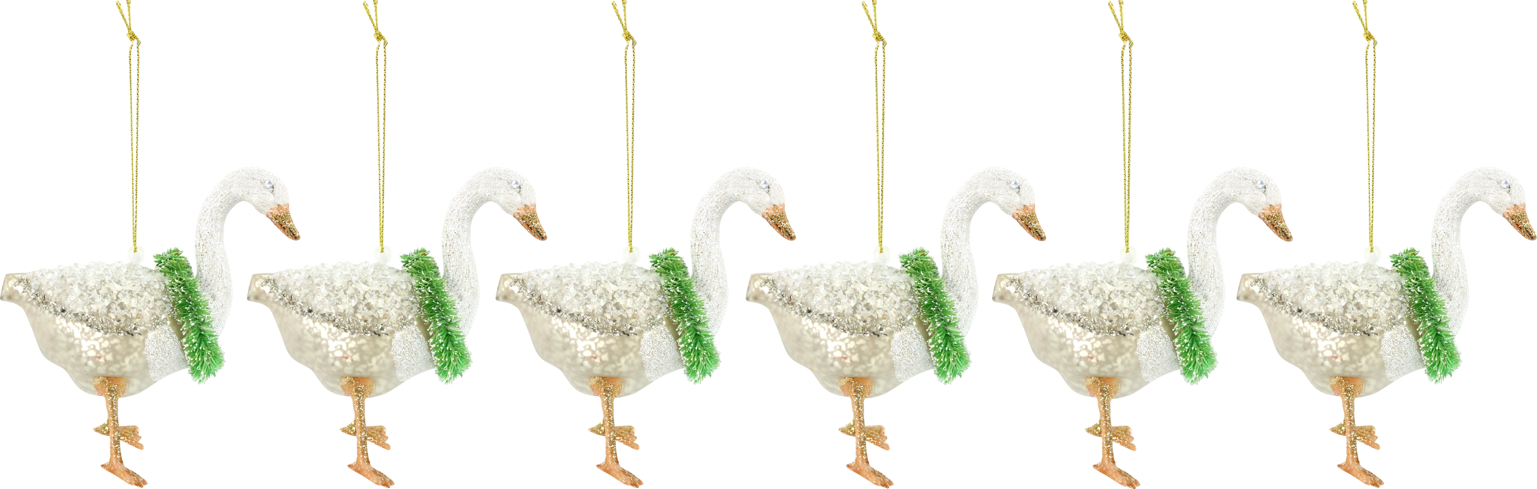 8499 JOYERÍA VIDRIO WEIHNACHTSGANS  S/6