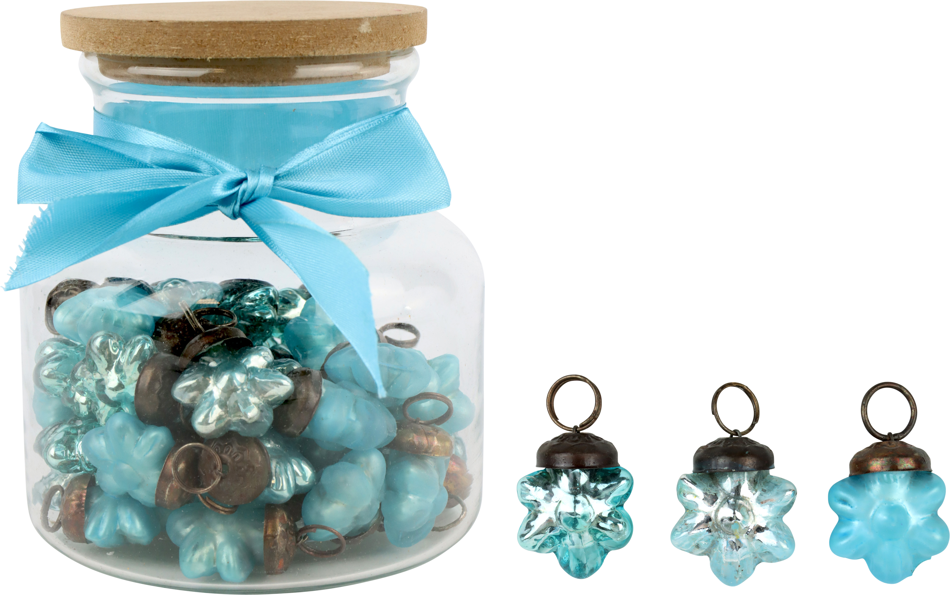 8511 STERNSCHMUCK IM GLAS TÜRKIS  S/46