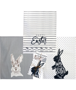 8942 KITCHEN TOWELS HAPPY EASTER  S/3