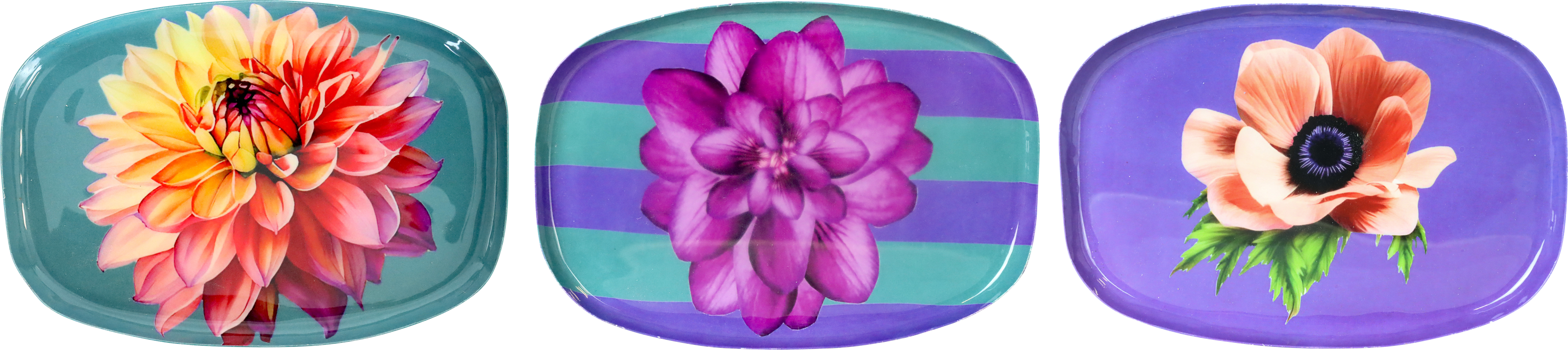 8996 BANDEJAS BLOSSOM  S/3