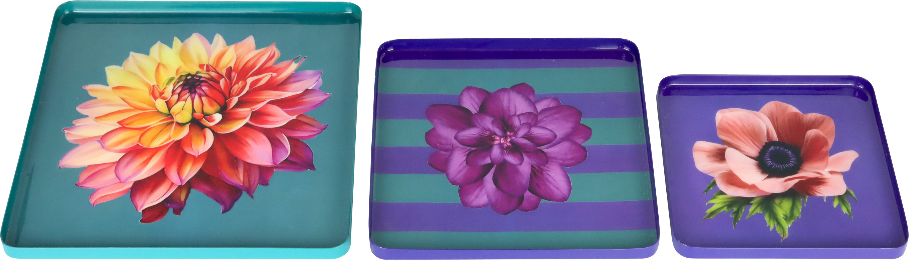 8998 BANDEJAS BLOSSOM  S/3