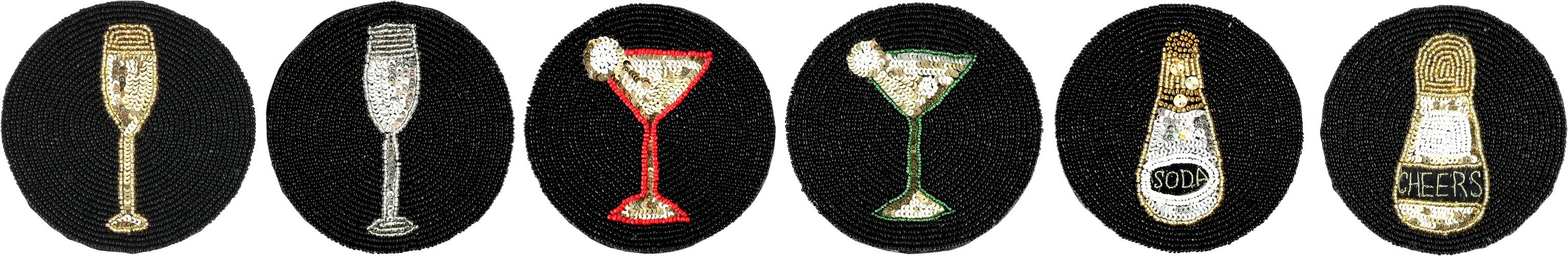 9064 POSAVASOS DE PERLA SANTÉ  S/6