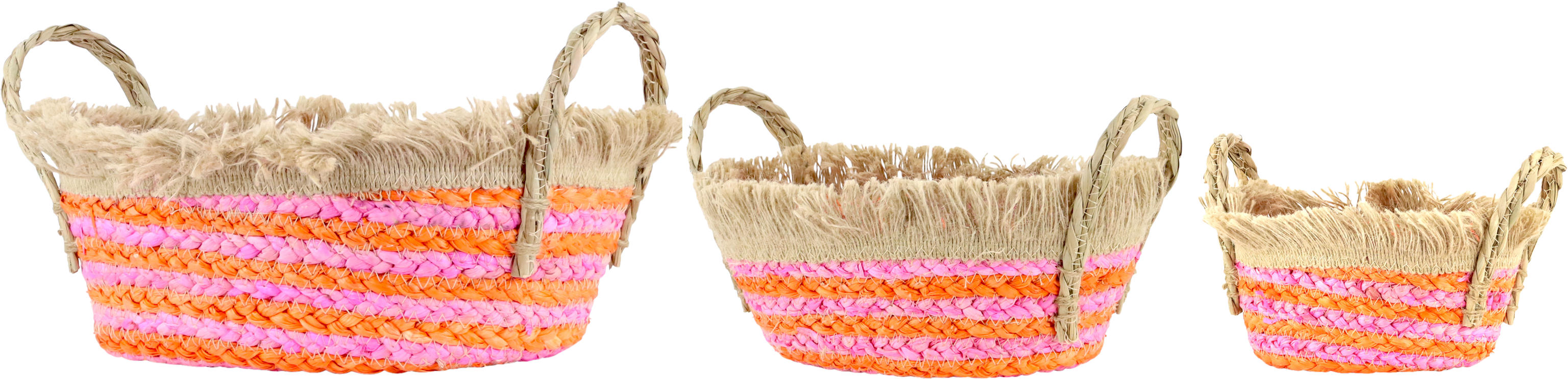 9123 OVALKÖRBE ZAHARA STRIPES  S/3