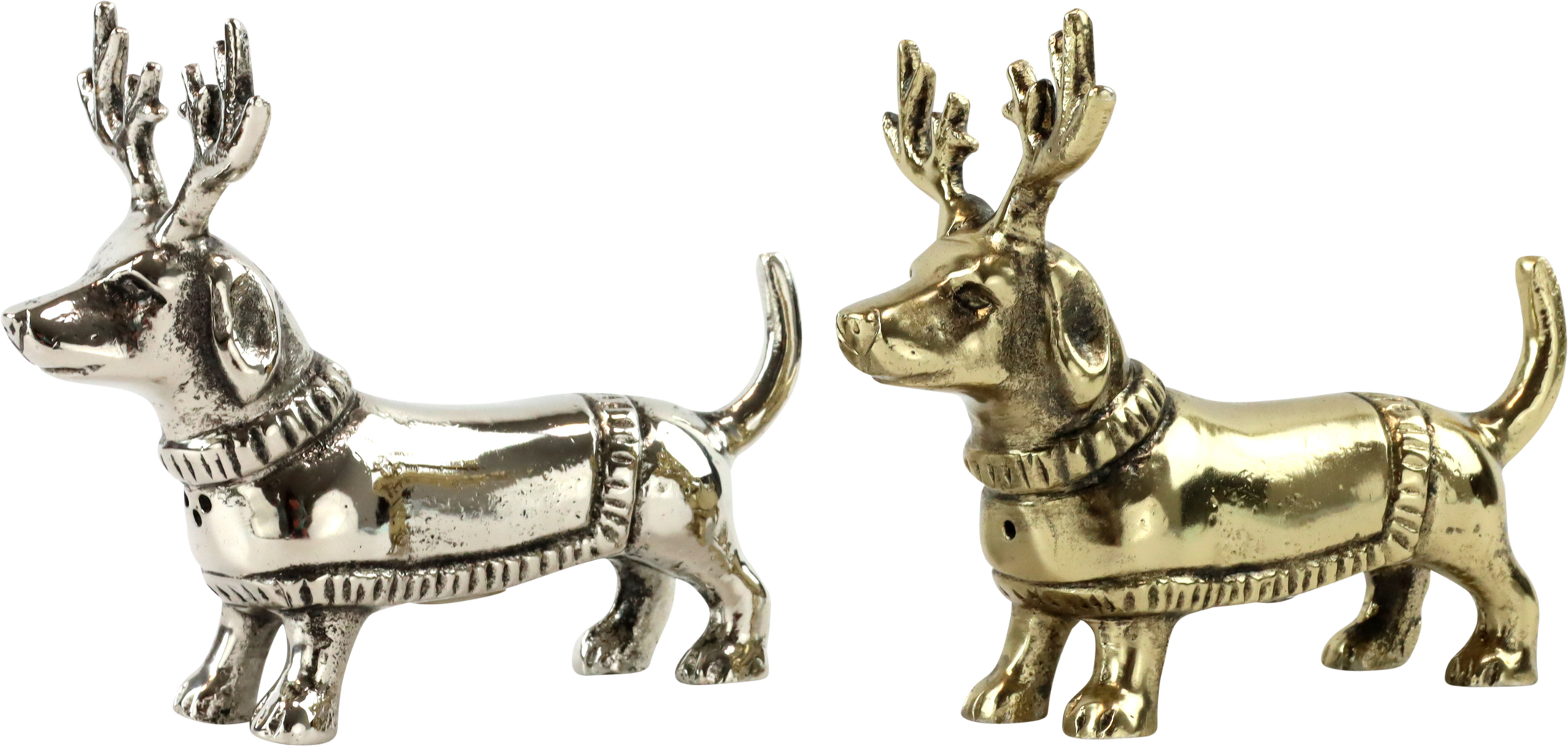 9172 SALT&PEPPER DACHSHUND  S/2