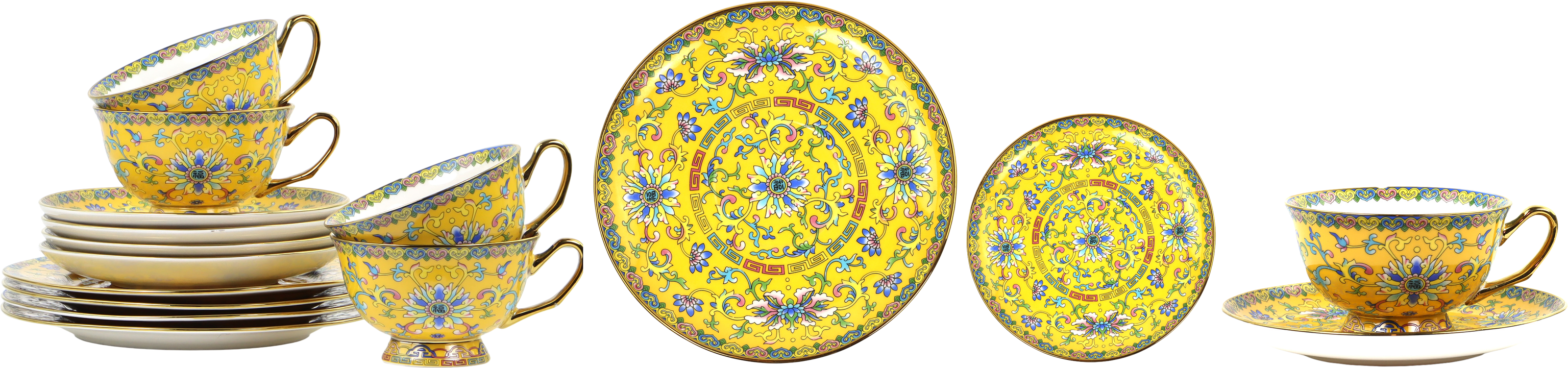 9223 SERVICIO CHINESE FLOWERS  S/12