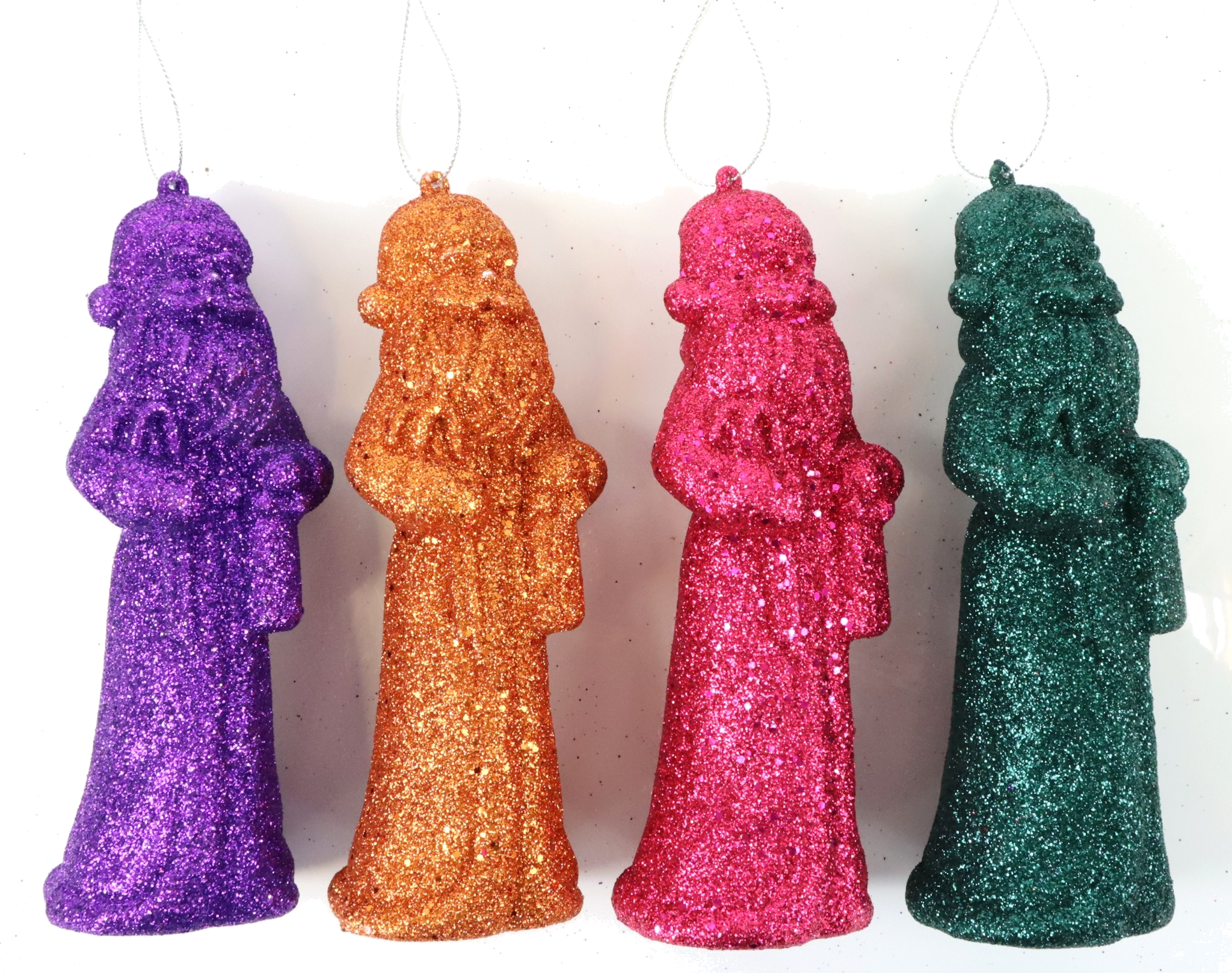 9256 PÈRES NOËL SPARKLE GLOW  4P