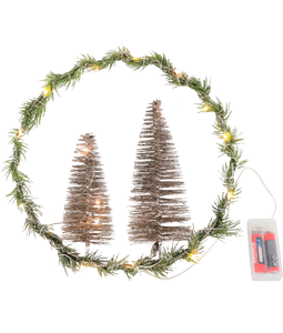 9306 LED-WREATH LAMP FOREST