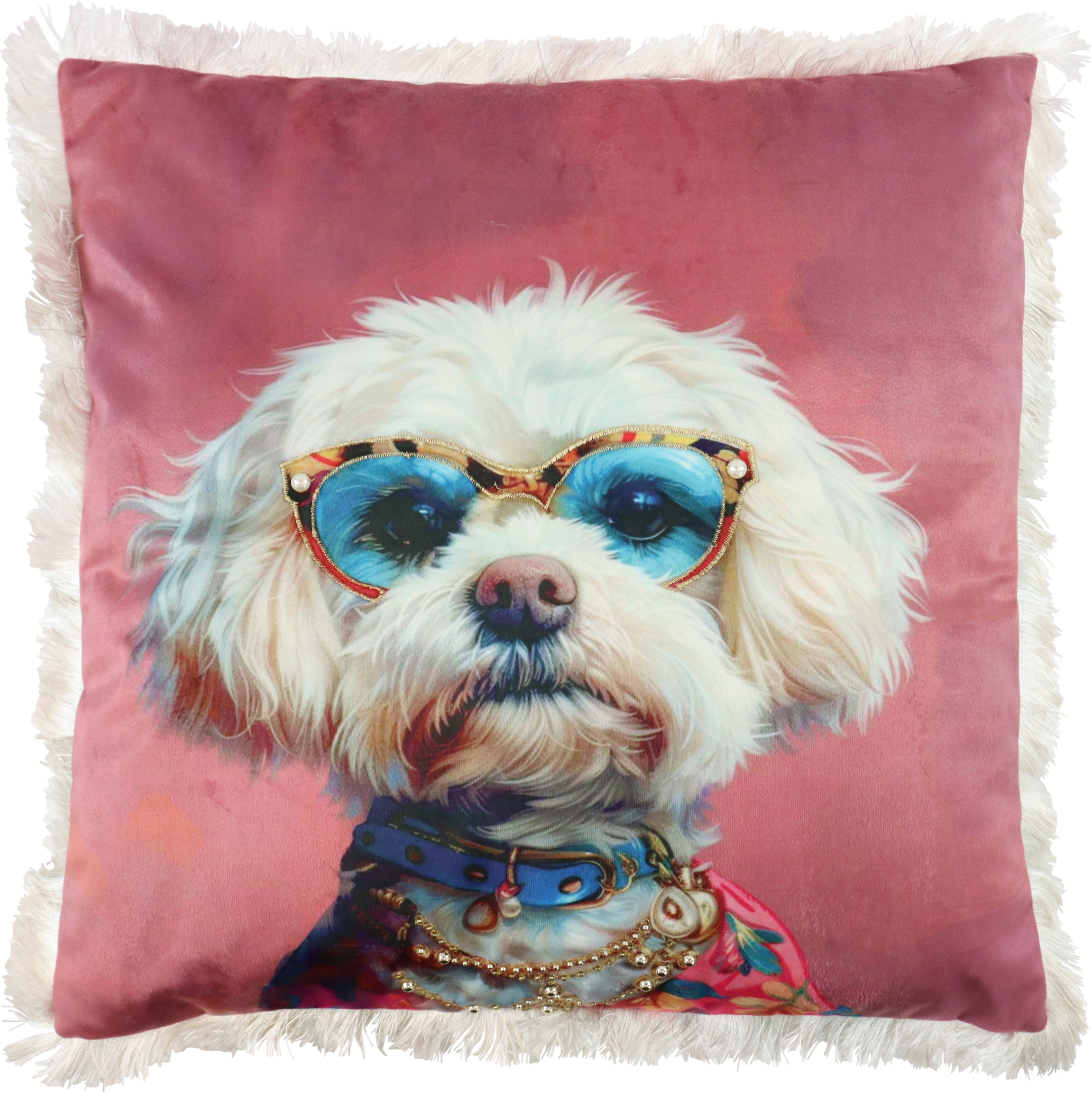 9560 CUSHIONCOVER CRAZY DOG