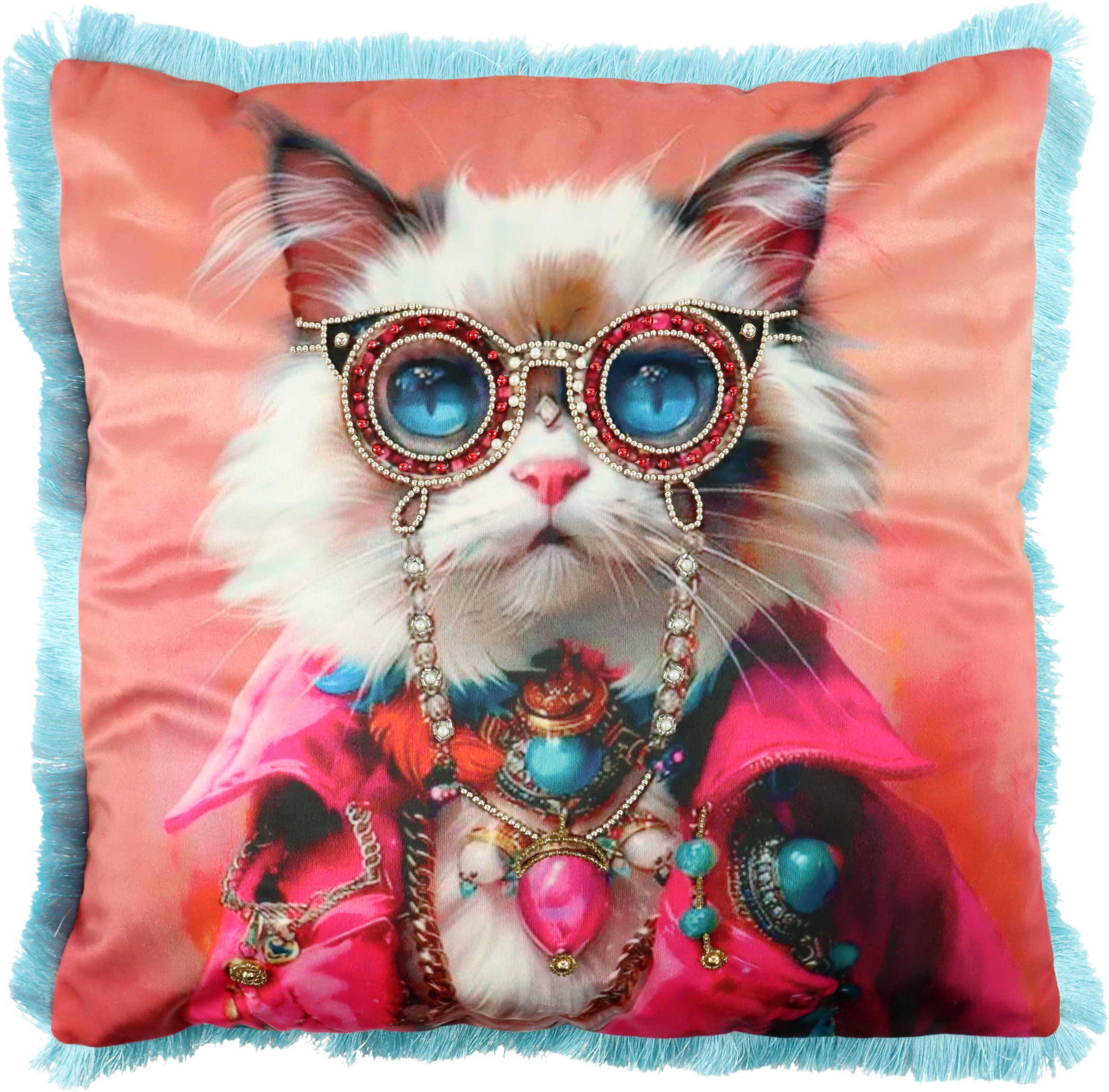 9591 CUSHIONCOVER CRAZY CAT