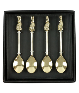 9604 SPOONS GOLD HASE  S/4