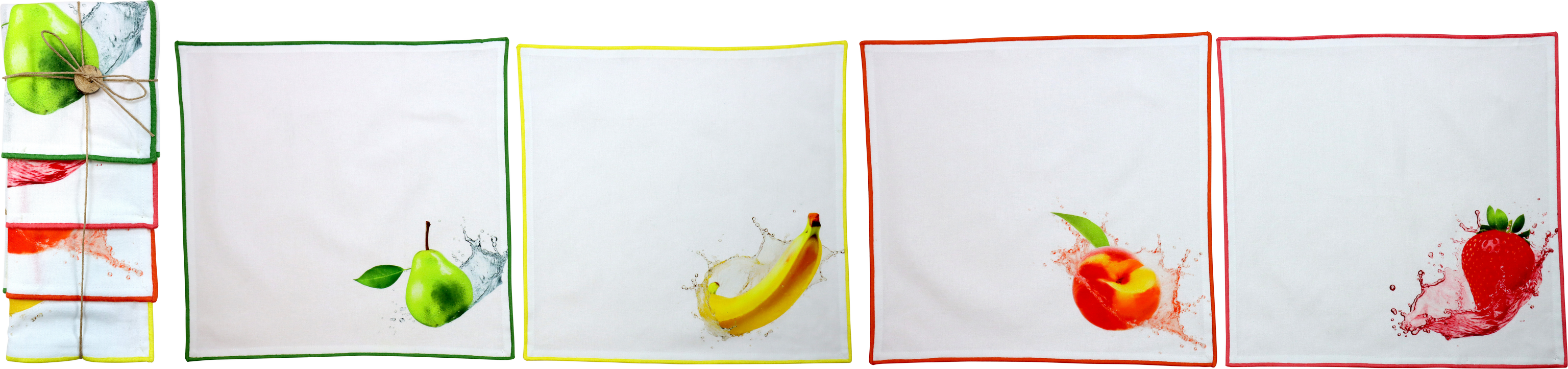 9768 SET SERVILLETAS «FRUTAS» S/4